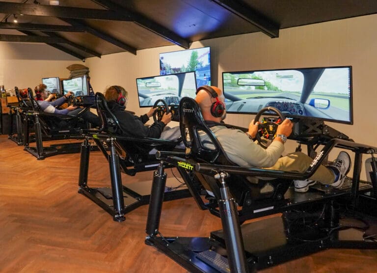 Full-motion Exsim VR5 Racing Simulators at Japfest Goodwood are OPEN